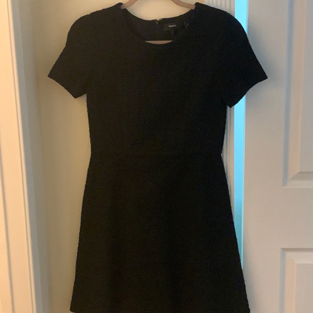 Theory Black Fit and Flair Dress